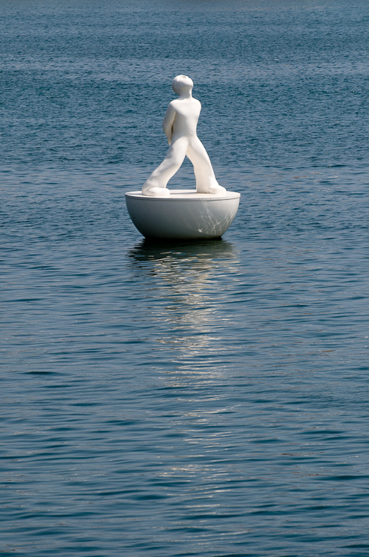 Guarding the harbour of Barcelona